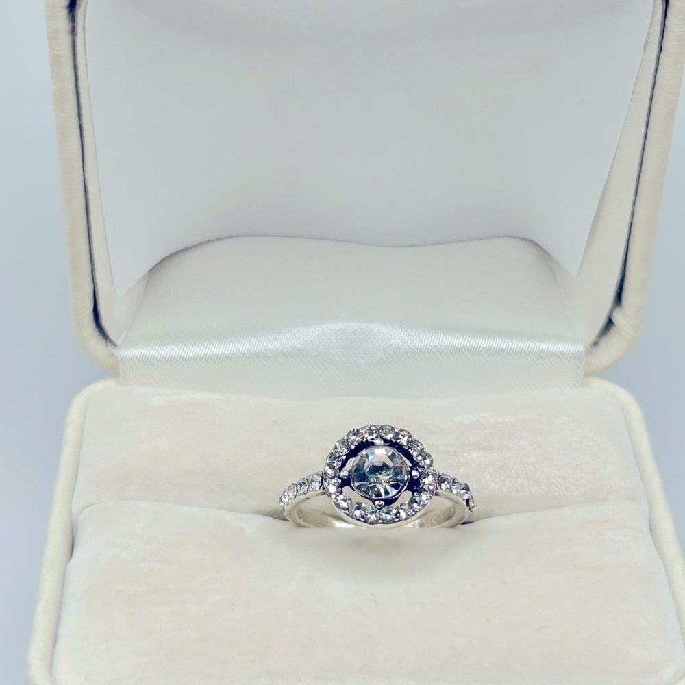 Elegant Crystal Ring Size 4.5​​​​​ - Picture 2 of 14